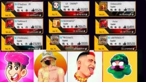 mejores influencers de free fire con sus cuentas
