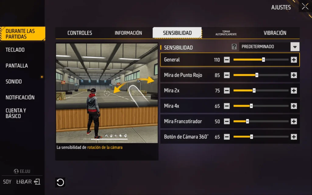 Sensibilidad Free Fire para Samsung S24 Ultra