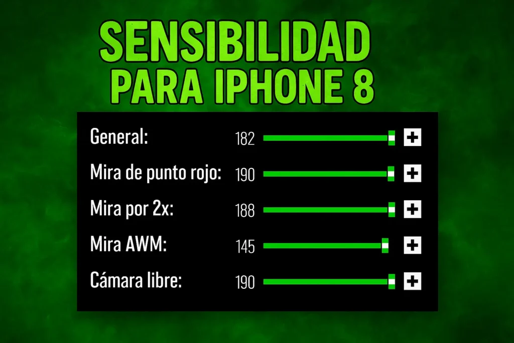 sensibilidad de Free Fire para iPhone 8